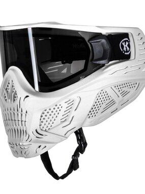 HK Army  HSTL Skull Thermal Paintball Mask  Ghost (White w/ Smoke Lens)    New